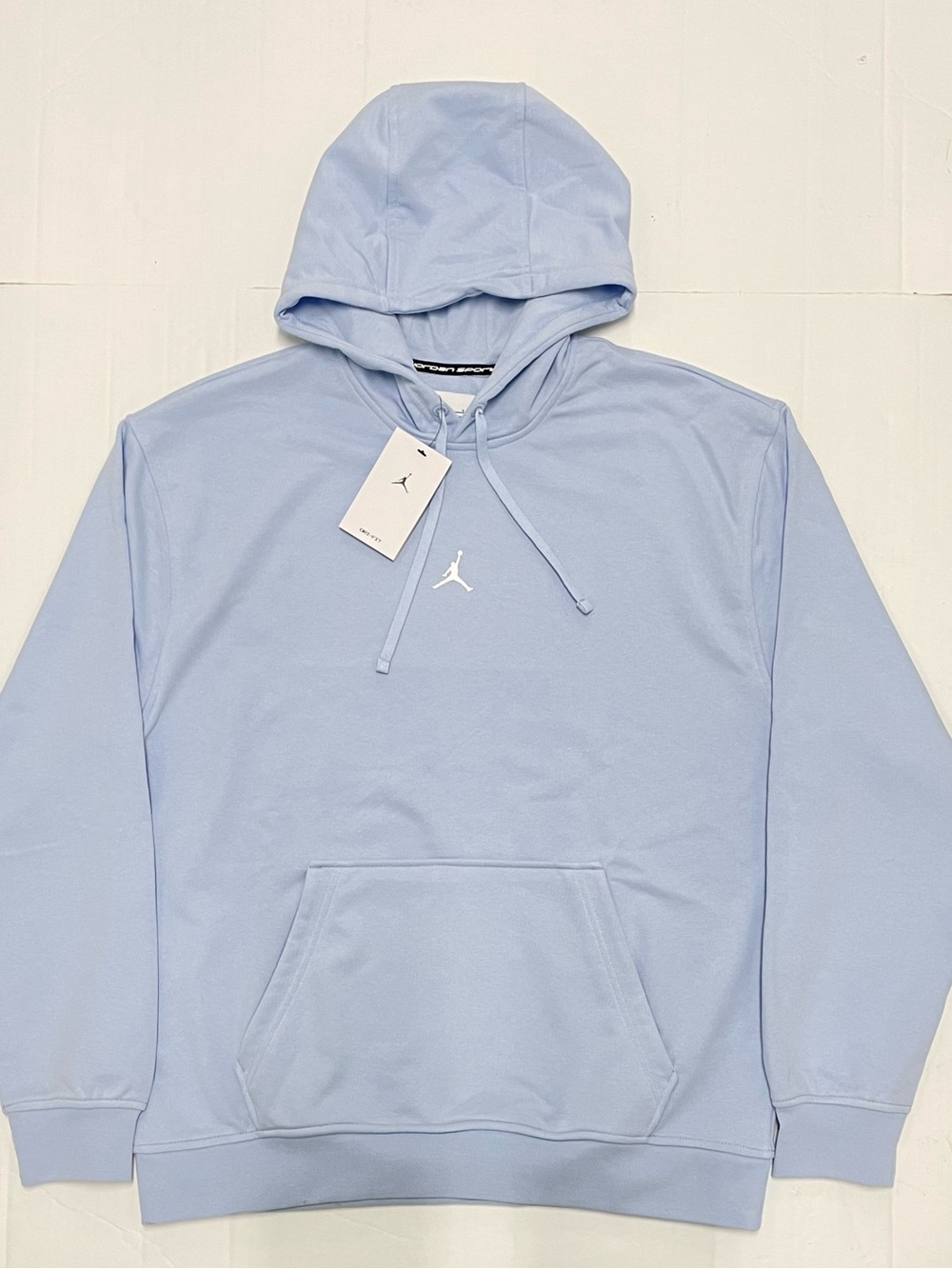 Jordan Light Blue Pullover Hoodie with White Jumpman